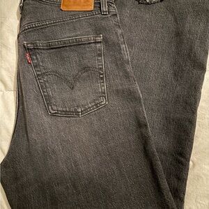 Levi's Women’s Ribcage Straight Black Jeans 28